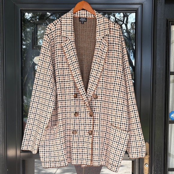 Abbott Elementary Plaid Double-Breasted Women's Jacket NWT - Picture 1 of 10
